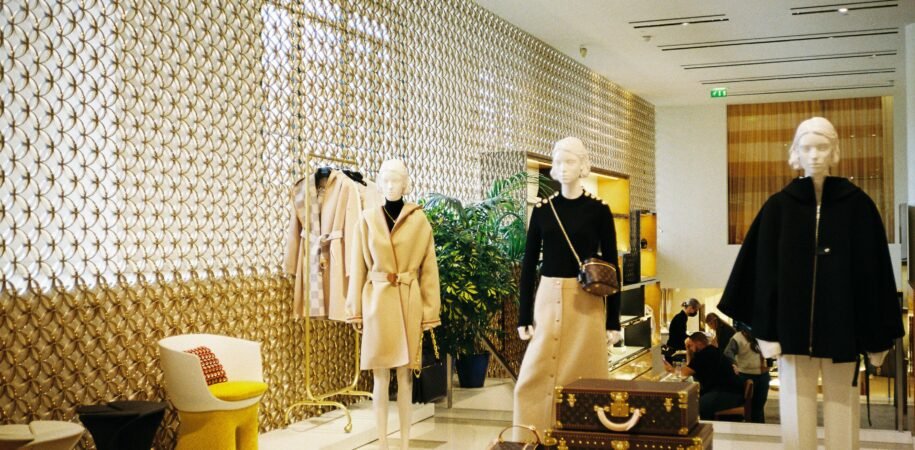 ashion-inspired interior design showing luxury textiles and patterns