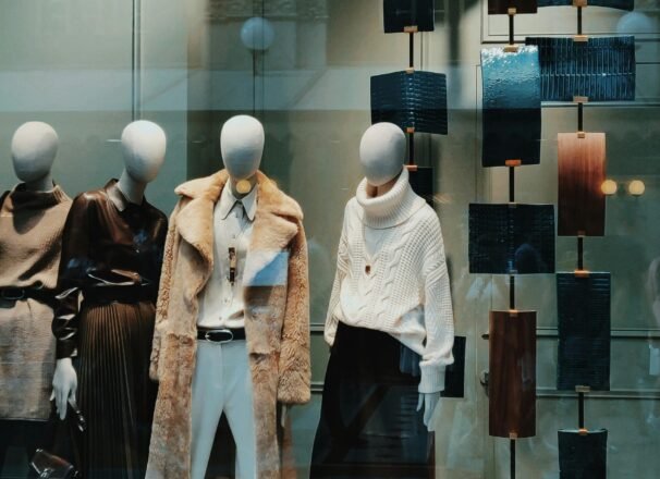 Visual merchandising fashion retail window display
