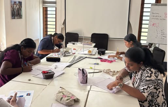 INSD Trivandrum students during six-day first semester examinations